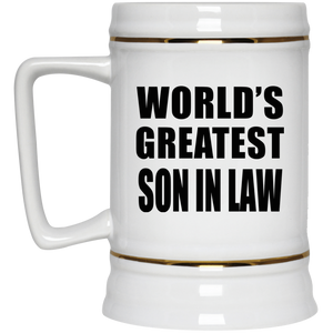 World's Greatest Son In Law - Beer Stein
