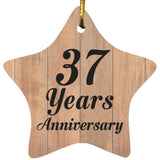 37th Anniversary 37 Years Anniversary - Star Ornament C