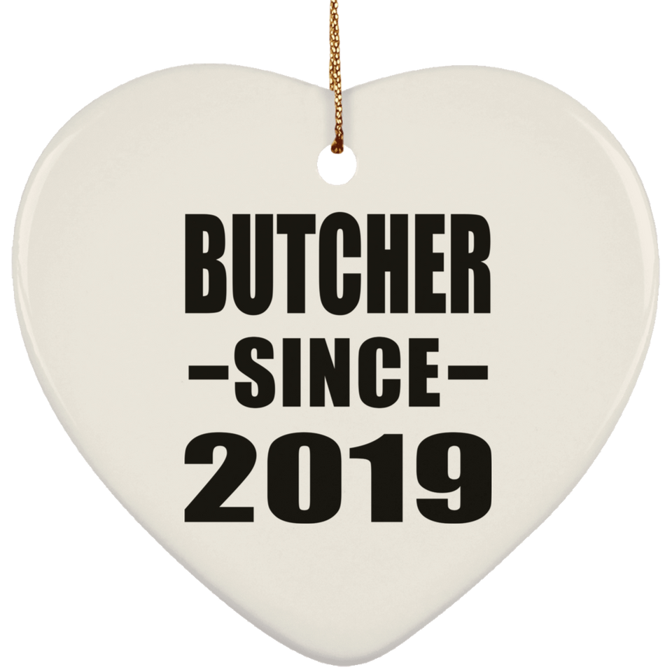 Butcher Since 2019 - Heart Ornament