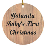 Yolanda Baby's First Christmas - Circle Ornament C