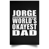 Jorge World's Okayest Dad - Poster Portrait