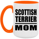 Scottish Terrier Mom - 15oz Accent Mug Orange