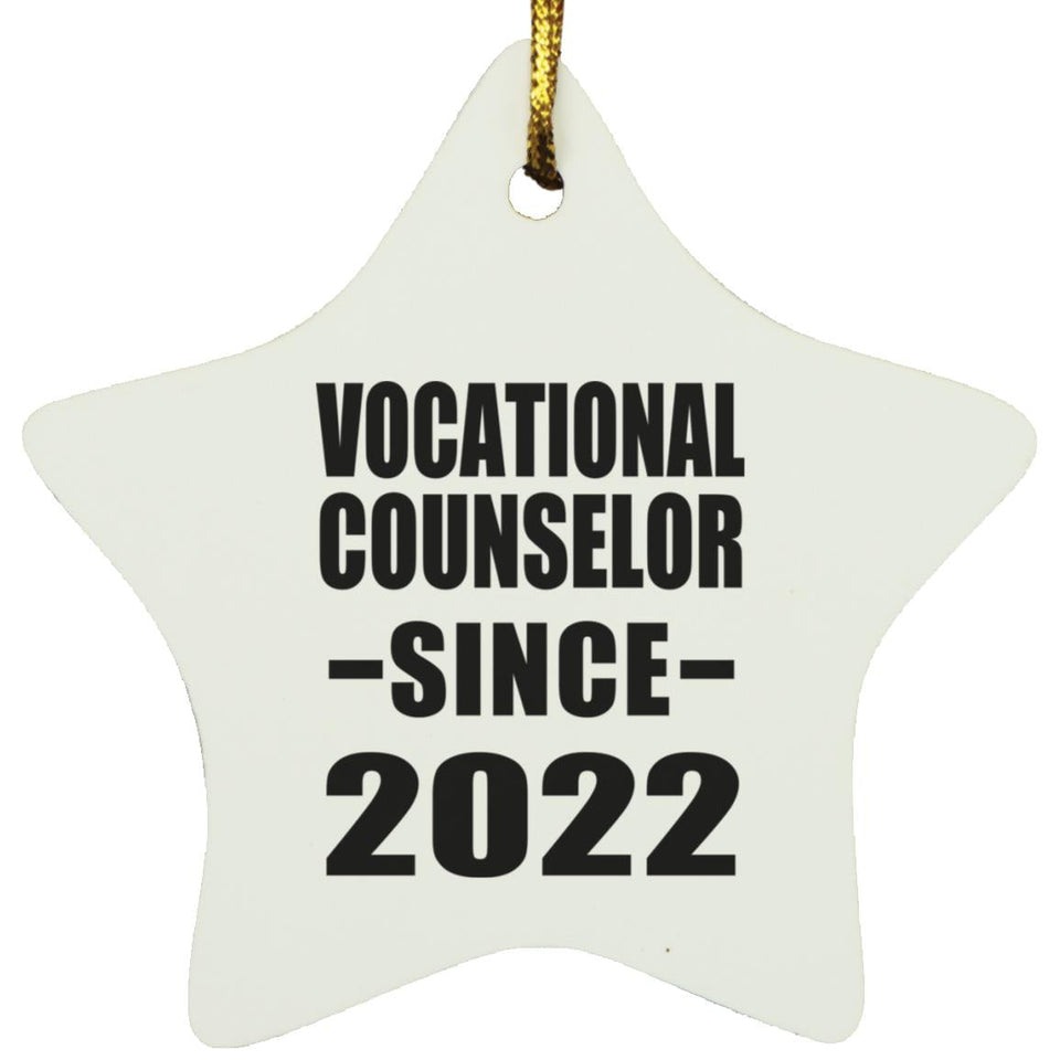 Vocational Counselor Since 2022 - Star Ornament