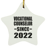 Vocational Counselor Since 2022 - Star Ornament