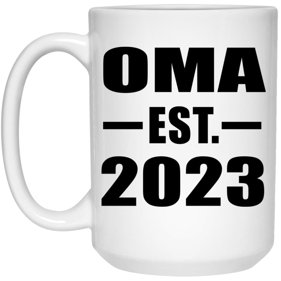 Oma Established EST. 2023 - 15oz Coffee Mug