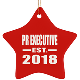 Pr Executive Established EST. 2018 - Star Ornament