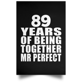 89th Anniversary 89 Years Of Being Mr Perfect - Poster Portrait