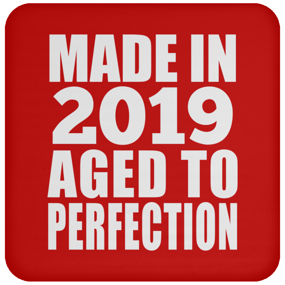 5th Birthday Made In 2019 Aged to Perfection - Drink Coaster