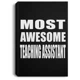 Most Awesome Teaching Assistant - Canvas Portrait