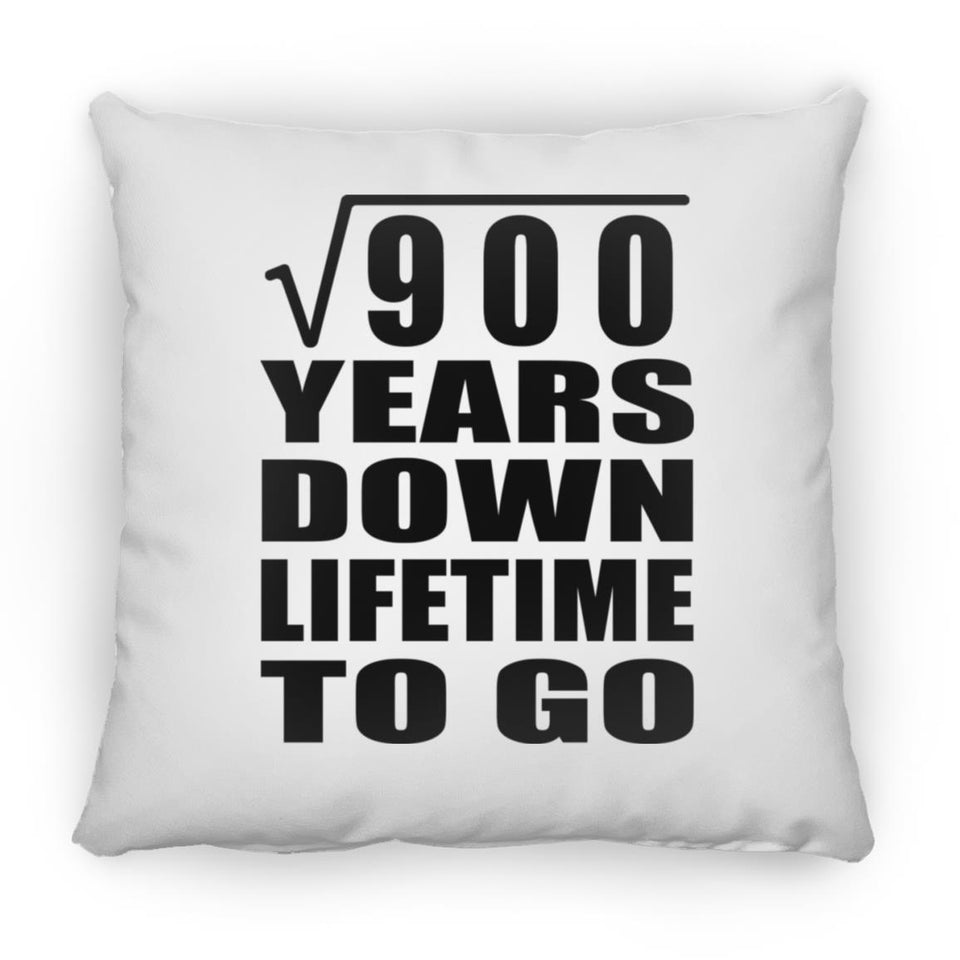 30th Anniversary Square Root of 900 Years Lifetime To Go - Throw Pillow