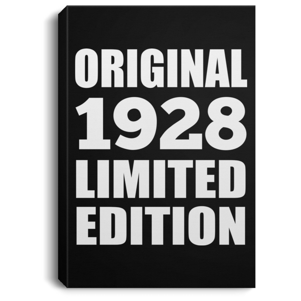 96th Birthday Original 1928 Limited Edition - Canvas Portrait
