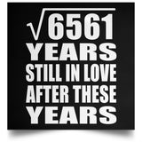 81st Anniversary Square Root of 6561 Years Still In Love - Poster Square