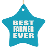 Best Farmer Ever - Star Ornament