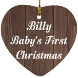 Billy Baby's First Christmas - Heart Ornament D