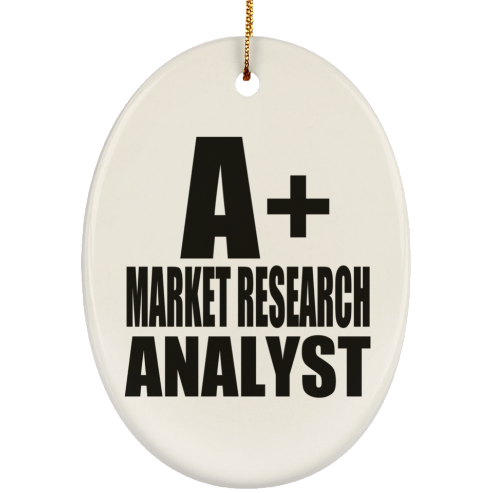 A+ Market Research Analyst - Oval Ornament