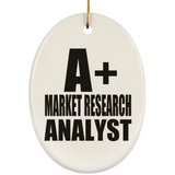 A+ Market Research Analyst - Oval Ornament