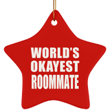 World's Okayest Roommate - Star Ornament