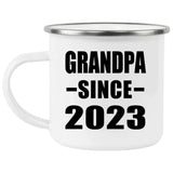 Grandpa Since 2023 - 12oz Camping Mug