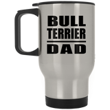 Bull Terrier Dad - Silver Travel Mug