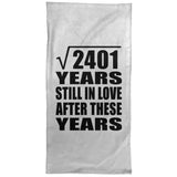 49th Anniversary Square Root of 2401 Years Still In Love - Hand Towel