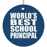 World's Best School Principal - Circle Ornament