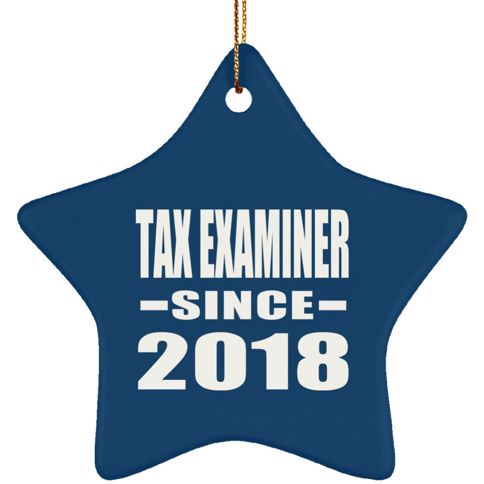 Tax Examiner Since 2018 - Star Ornament