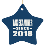 Tax Examiner Since 2018 - Star Ornament