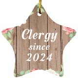Clergy Since 2024 - Star Ornament B