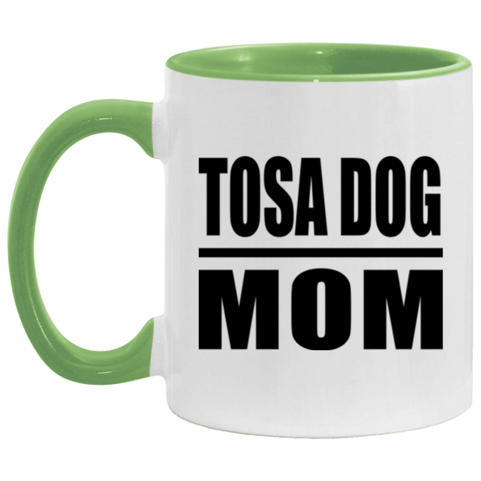 Tosa Dog Mom - 11oz Accent Mug Green