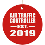 Air Traffic Controller Established EST. 2019 - Circle Ornament