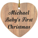 Michael Baby's First Christmas - Heart Ornament C