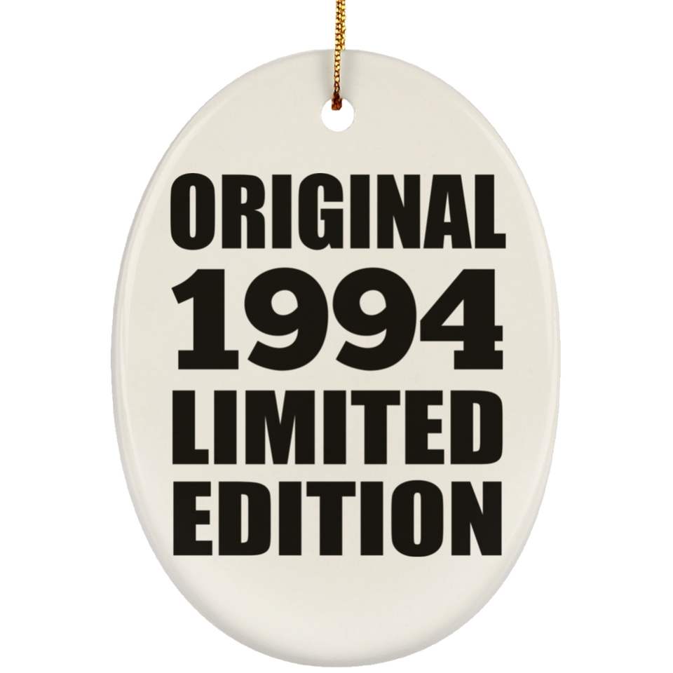 30th Birthday Original 1994 Limited Edition - Oval Ornament