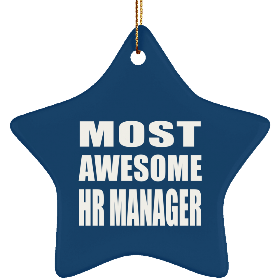 Most Awesome HR Manager - Star Ornament