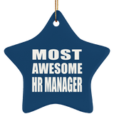 Most Awesome HR Manager - Star Ornament
