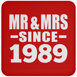 35th Anniversary Mr & Mrs Since 1989 - Drink Coaster
