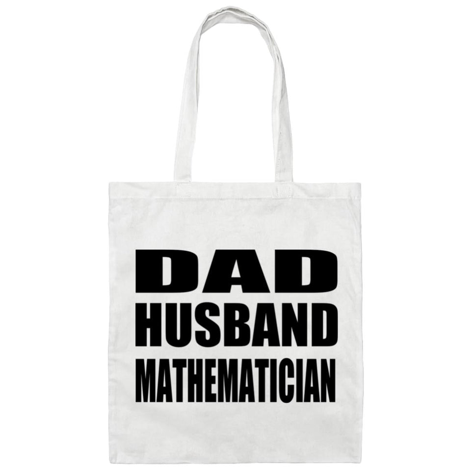 Dad Husband Mathematician - Tote Bag White