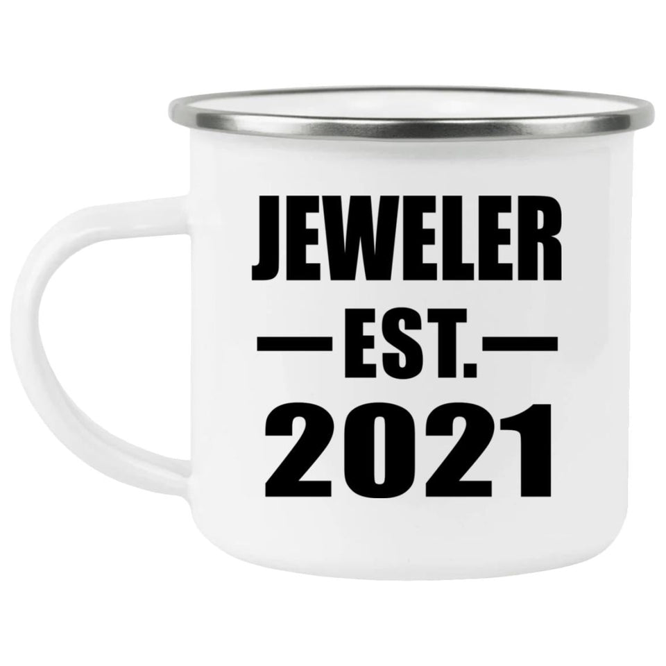 Jeweler Established EST. 2021 - 12oz Camping Mug