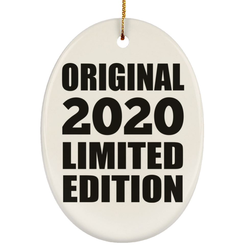 4th Birthday Original 2020 Limited Edition - Oval Ornament