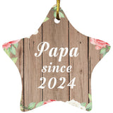 Papa Since 2024 - Star Ornament B