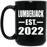 Lumberjack Established EST. 2022 - 15oz Coffee Mug Black