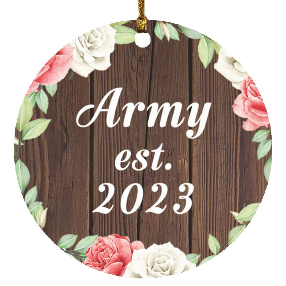 Army Established Est. 2023 - Circle Ornament A