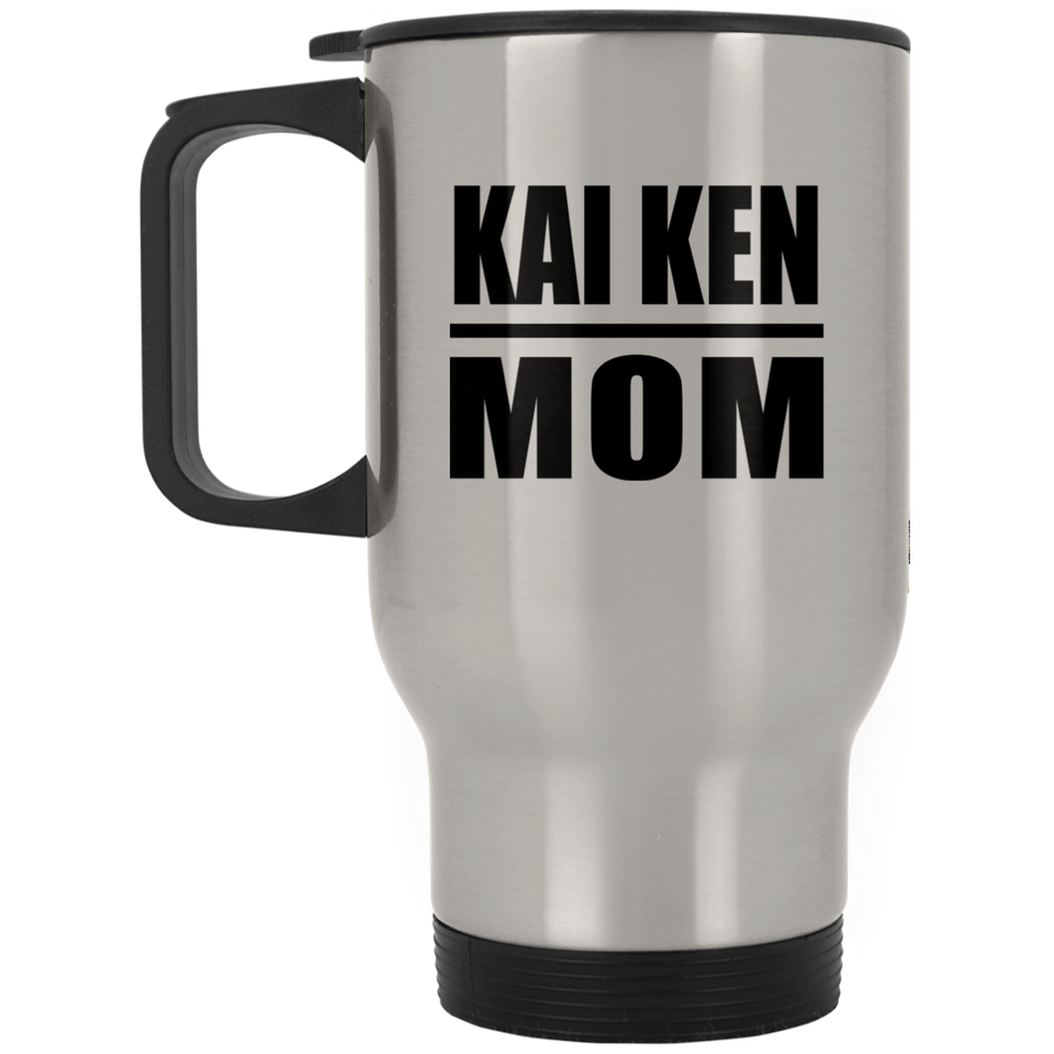 Kai Ken Mom - Silver Travel Mug