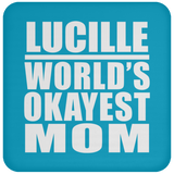 Lucille World's Okayest Mom - Drink Coaster