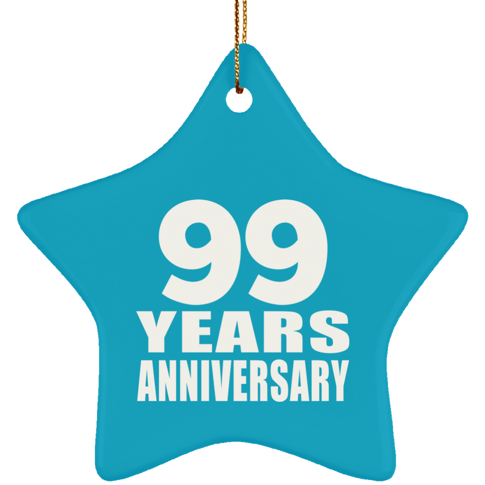 99th Anniversary 99 Years - Star Ornament