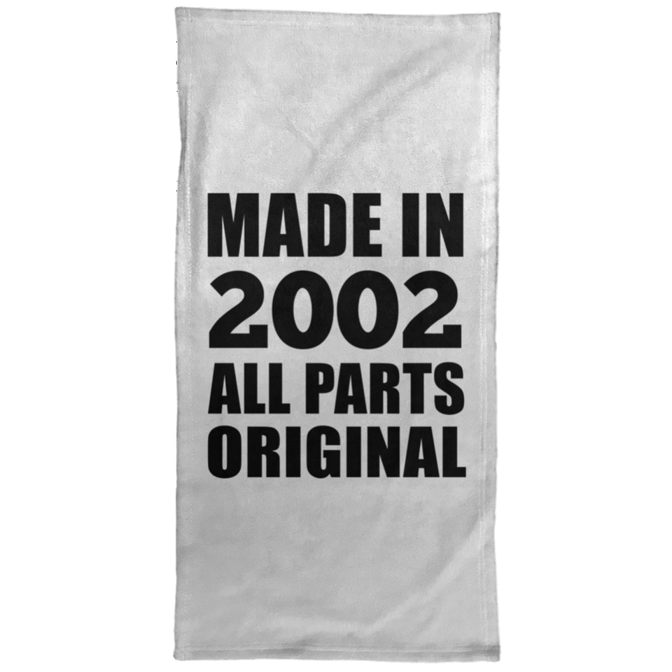 22nd Birthday Made in 2002 All Parts Original - Hand Towel