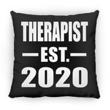 Therapist Established EST. 2020 - Throw Pillow Black