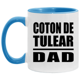 Coton De Tulear Dad - 11oz Accent Mug Blue