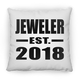 Jeweler Established EST. 2018 - Throw Pillow