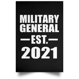 Military General Established EST. 2021 - Poster Portrait