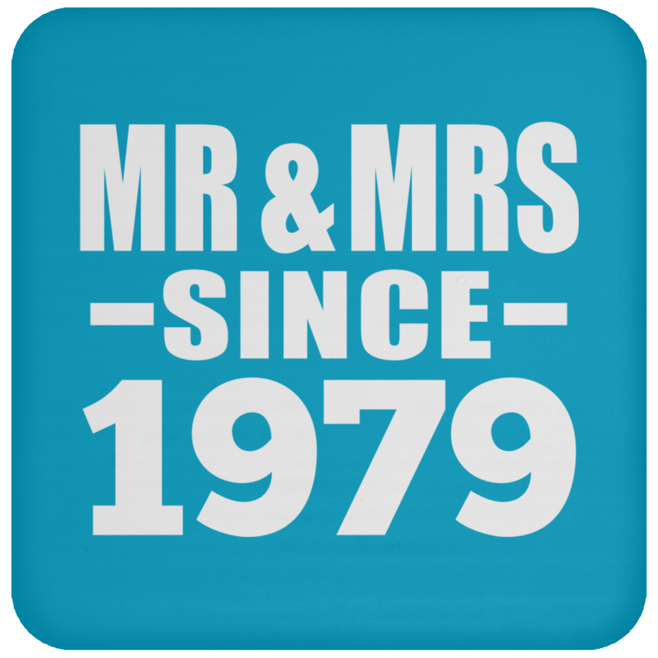 45th Anniversary Mr & Mrs Since 1979 - Drink Coaster